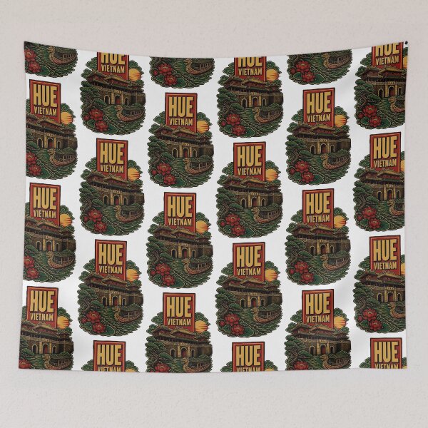 Item preview, Hue Vietnam Vintage Travel Tourism designed and sold by TravelersGems.