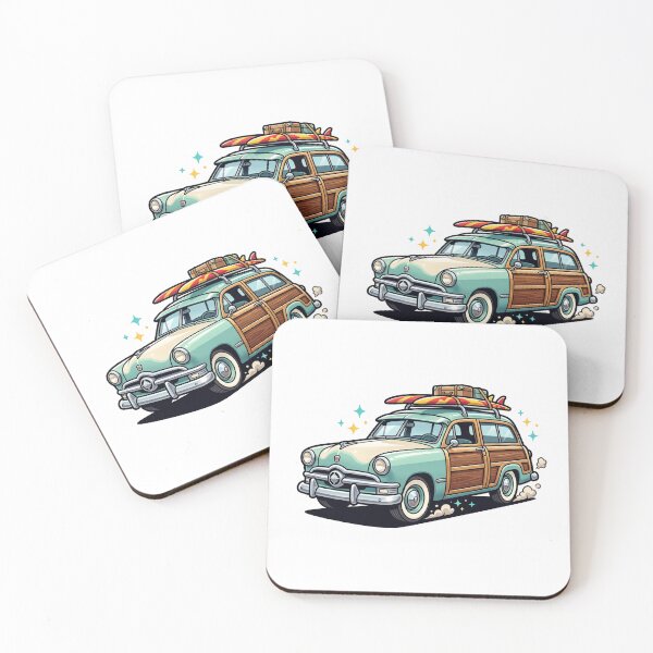 Item preview, Vintage Woodie Station Wagon Surf Sticker designed and sold by Fixnovaguide.