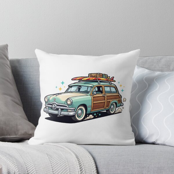 Item preview, Vintage Woodie Station Wagon Surf Sticker designed and sold by Fixnovaguide.