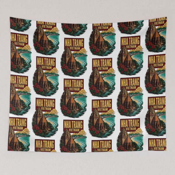 Item preview, Nha Trang Vietnam Vintage Travel Tourism designed and sold by TravelersGems.