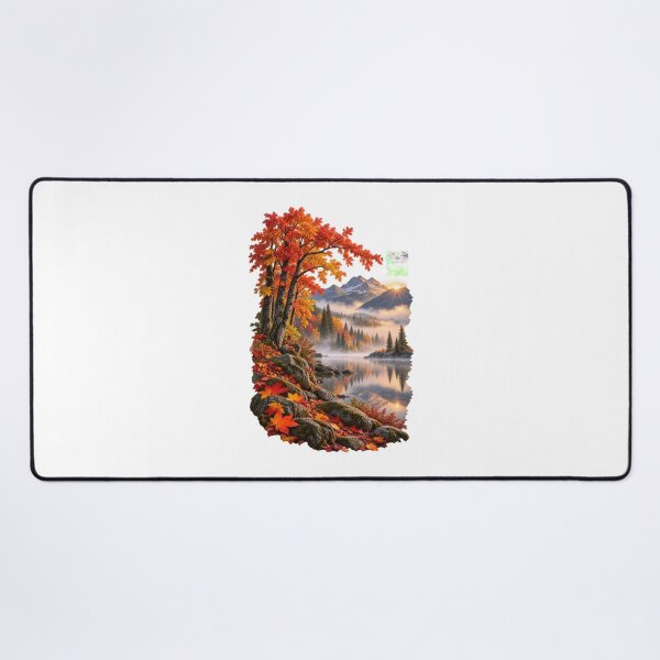 Item preview, Foggy Fall Morning Autumn Mountain Lake Landscape designed and sold by RockitBaby.