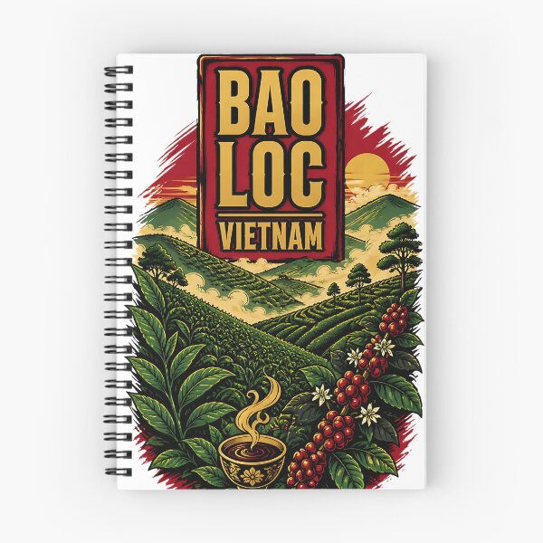 Item preview, Bao Loc Vietnam Vintage Travel Tourism designed and sold by TravelersGems.