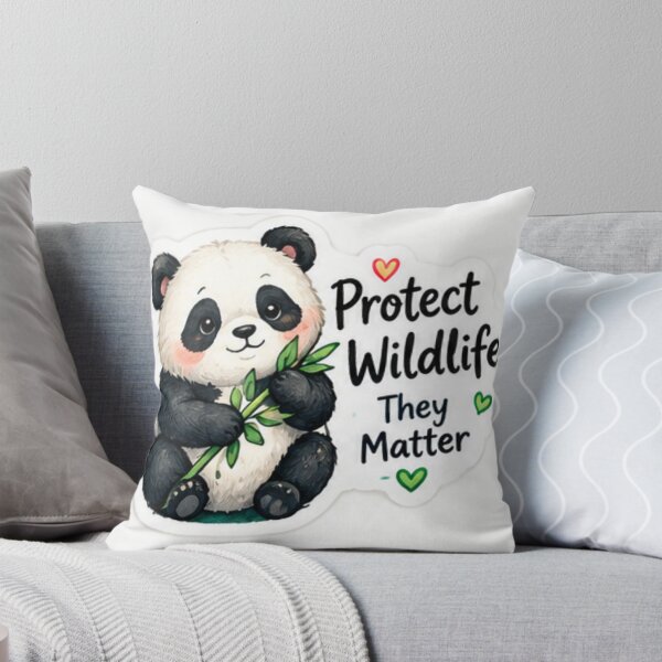 Item preview, Protect Wildlife They Matter – Cute Panda Animal Sticker designed and sold by LearnFunStore.