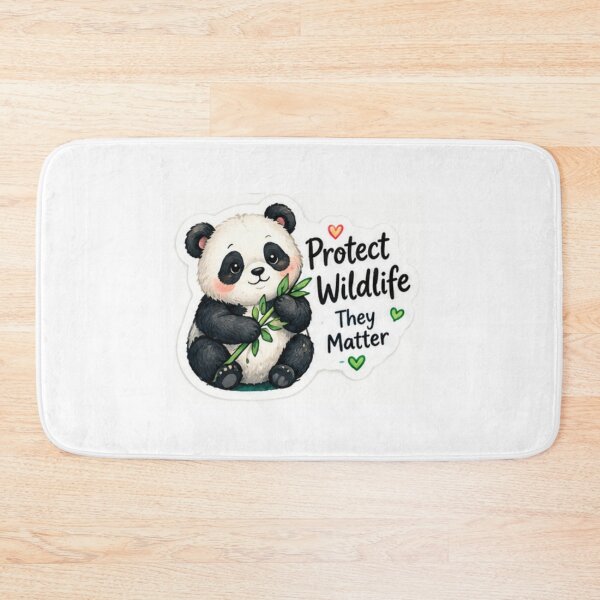 Item preview, Protect Wildlife They Matter – Cute Panda Animal Sticker designed and sold by LearnFunStore.