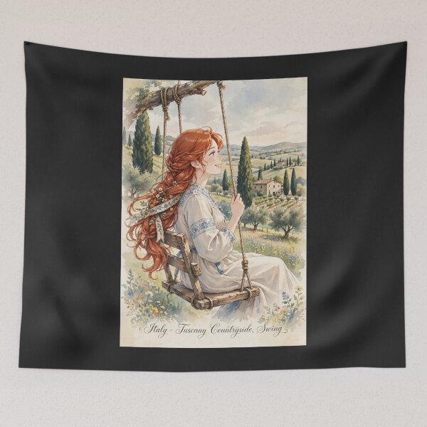 Item preview, Redhead in Italy ?? | Tuscany Summer designed and sold by DibujandoPorfa.