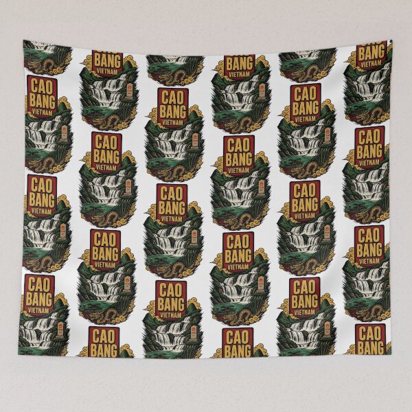 Item preview, Cao Bang Vietnam Vintage Travel Tourism designed and sold by TravelersGems.