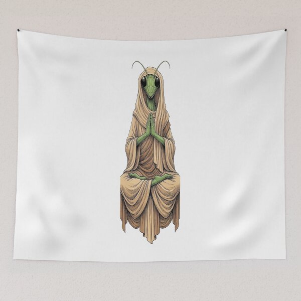 Item preview, Praying Mantis in Meditation – Spirit in Prayer T-Shirt designed and sold by Animal Cosmic Society.