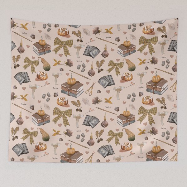 Item preview, Enchanted pink autumn pattern designed and sold by Tinefer1111.