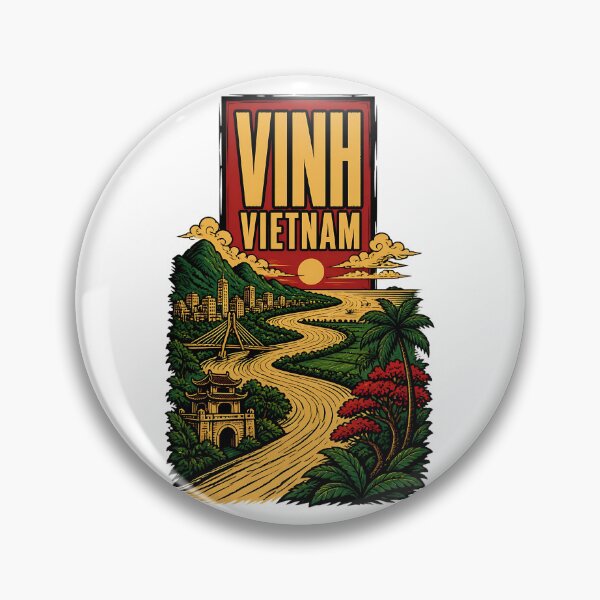 Item preview, Vinh Vietnam Vintage Travel Tourism designed and sold by TravelersGems.