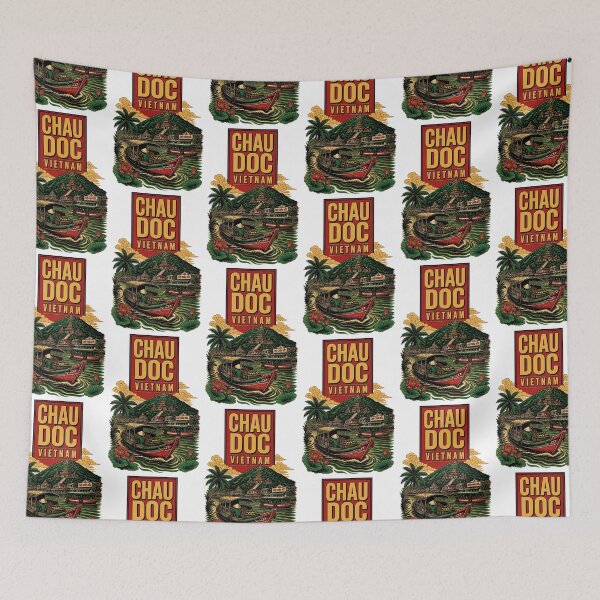 Item preview, Chau Doc Vietnam Vintage Travel Tourism designed and sold by TravelersGems.