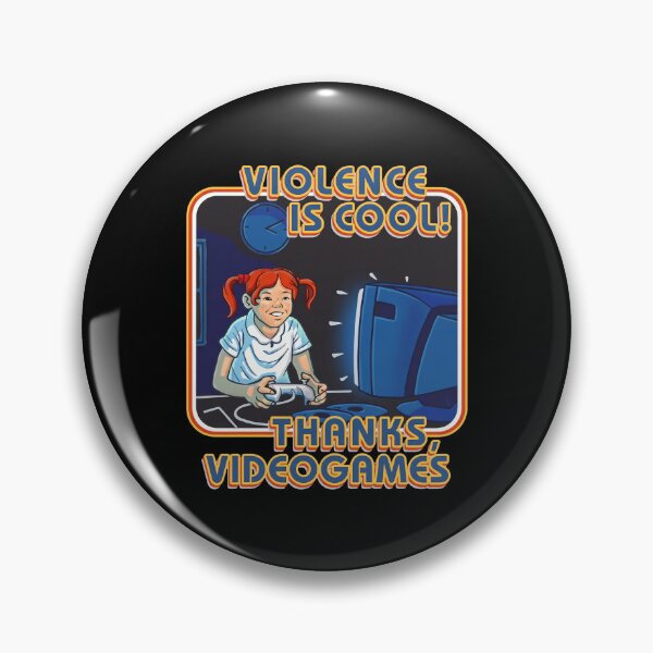Item preview, Violence Is Cool Thanks Videogames Girl Playing Computer Game designed and sold by yuckticke.