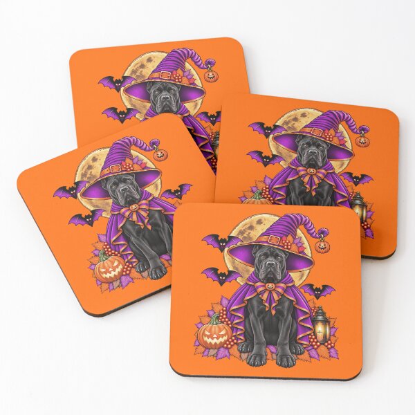 Item preview, Cane Corso Halloween Witch Costume & Spooky Pumpkin designed and sold by PixelsPaws.