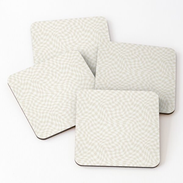 Item preview, Wavy Checkered - Minimalist Neutral Geometric Cream & Beige designed and sold by Fiorart Studio .