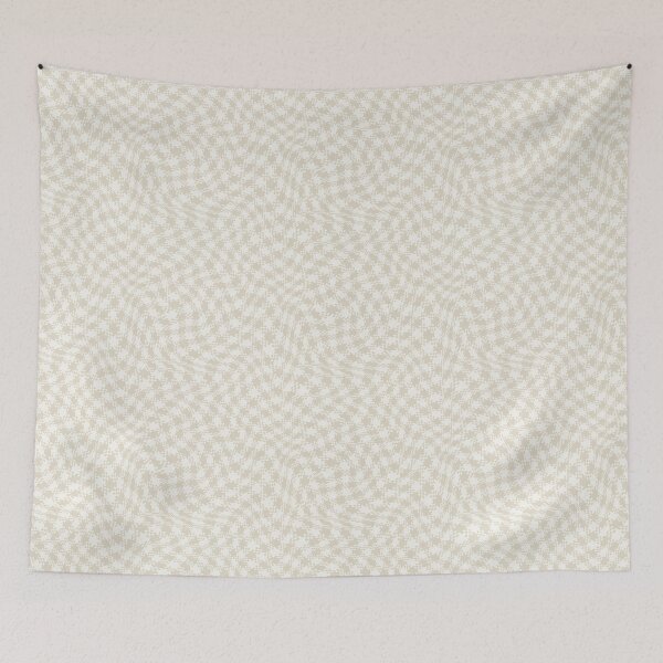 Item preview, Wavy Checkered - Minimalist Neutral Geometric Cream & Beige designed and sold by Fiorart Studio .