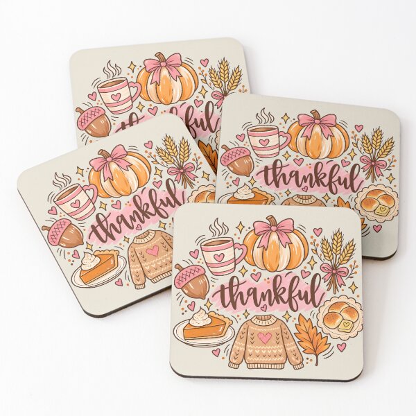 Item preview, Preppy Thankful Fall Doodles | Girly Thanksgiving Aesthetic designed and sold by AmiGraph.