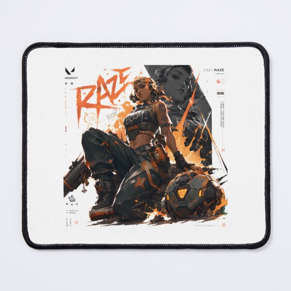 Item preview, Valorant Raze Graffiti Explosion Art Featuring BOOM Duelist Gaming Poster designed and sold by The Envious Kids.