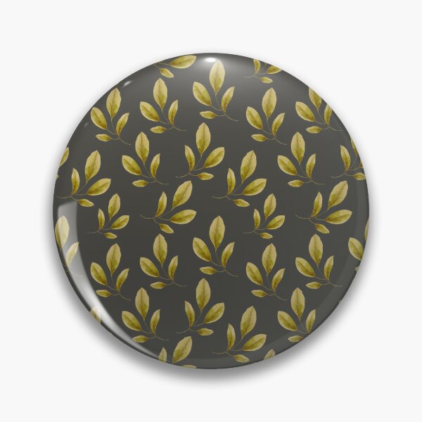Item preview, Olive Gold Leaf Seamless Pattern designed and sold by ArtFairy38.