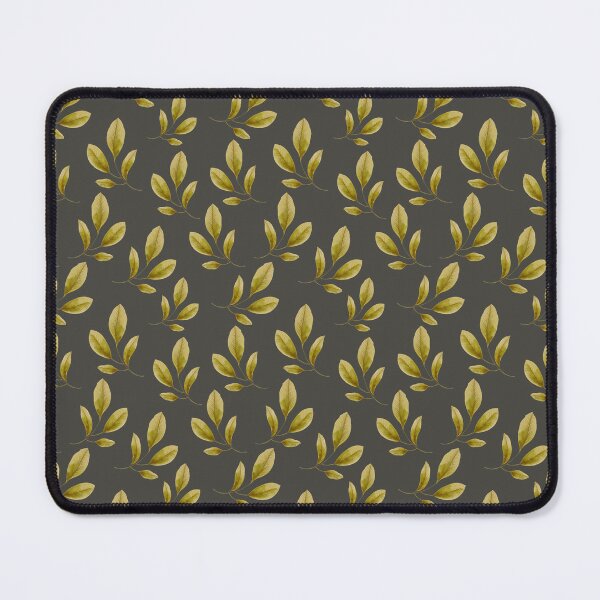 Item preview, Olive Gold Leaf Seamless Pattern designed and sold by ArtFairy38.