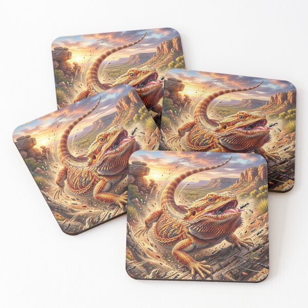 Item preview, Desert Bearded Dragon - Ant Feast designed and sold by Lucid Dream Pixel.