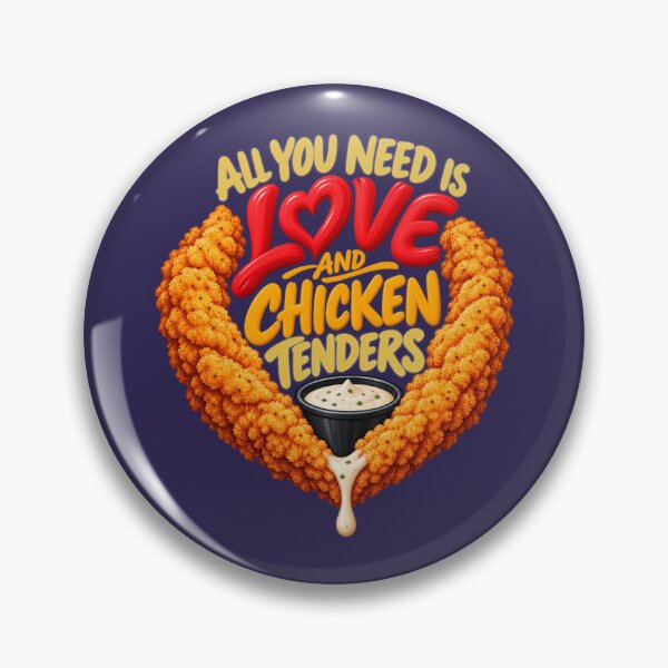Item preview, Love and Chicken Tenders Food Humor designed and sold by PunchDrop.