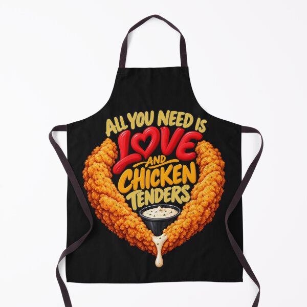 Item preview, Love and Chicken Tenders Food Humor designed and sold by PunchDrop.