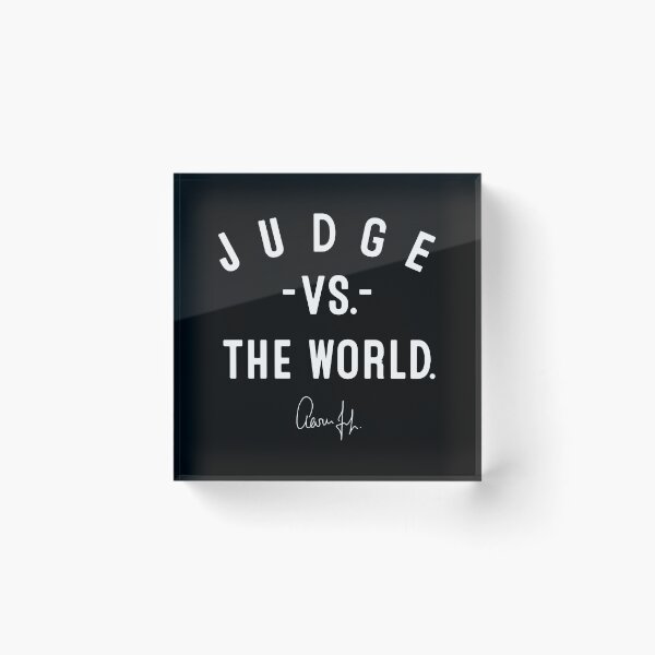 Aperçu de l'œuvre Signature d'Aaron Judge des Yankees de New York contre le monde créée et vendue par yuckticke.