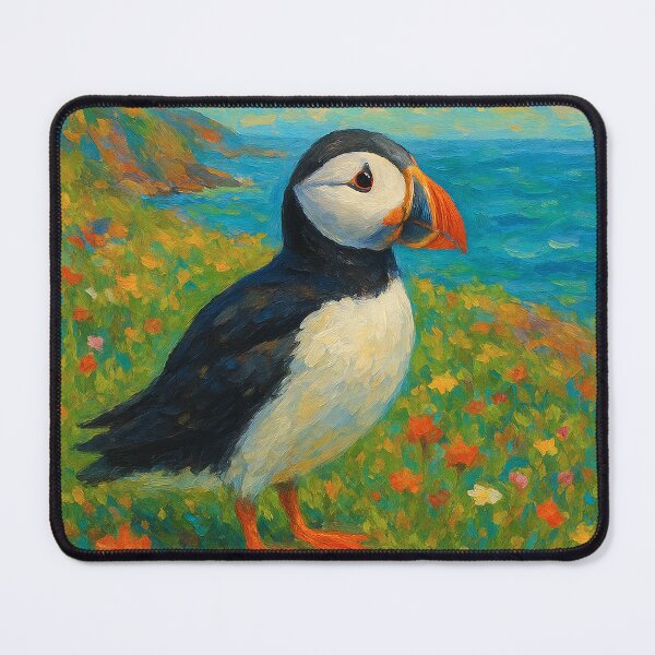 Item preview, Puffin Painting – Charming Seabird by the Ocean designed and sold by GalleryKauffeld.