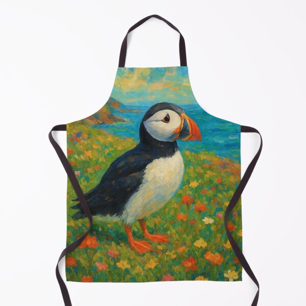 Item preview, Puffin Painting – Charming Seabird by the Ocean designed and sold by GalleryKauffeld.