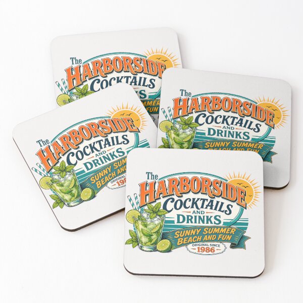 Item preview, Harborside Cocktails Vintage Beach designed and sold by TshirtsOnline-.