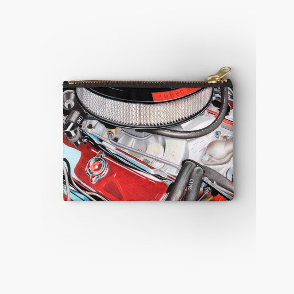 Item preview, Chevrolet 427 Turbo Jet 425HP Big Block Engine - Vintage American Muscle Hand-Drawn Art designed and sold by Jason Bylsma.