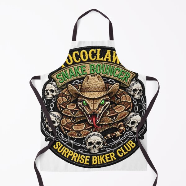 Item preview, Rattlesnake Bouncer Cowboy Hat | Surprise Biker Club Patch Graphic designed and sold by TOCOCLAWS.