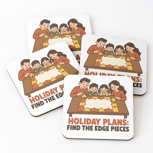 Item preview, Holiday Plans Find The Edge Pieces Family Puzzle designed and sold by DreamLayerStudio.