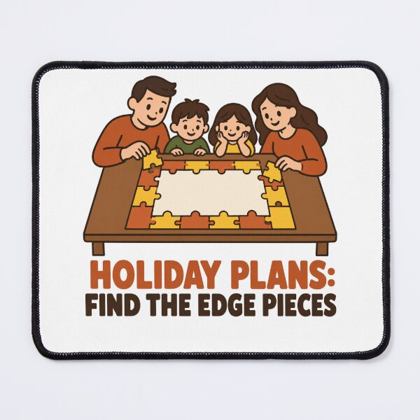 Item preview, Holiday Plans Find The Edge Pieces Family Puzzle designed and sold by DreamLayerStudio.