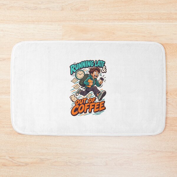 Item preview, Running Late and Out of Coffee – Funny College Student T-Shirt designed and sold by Print-Mingle01.