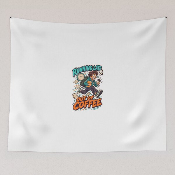 Item preview, Running Late and Out of Coffee – Funny College Student T-Shirt designed and sold by Print-Mingle01.