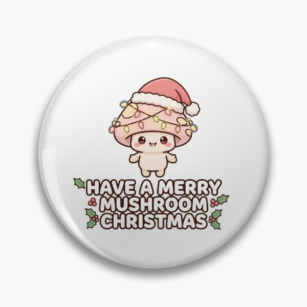 Item preview, Merry Mushroom Christmas Funny Holiday Fungi Gift designed and sold by ItsTheBeaz.