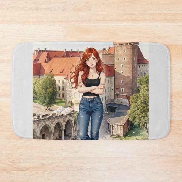 Item preview, Redhead in Krakow Poland - Wawel Castle designed and sold by DibujandoPorfa.