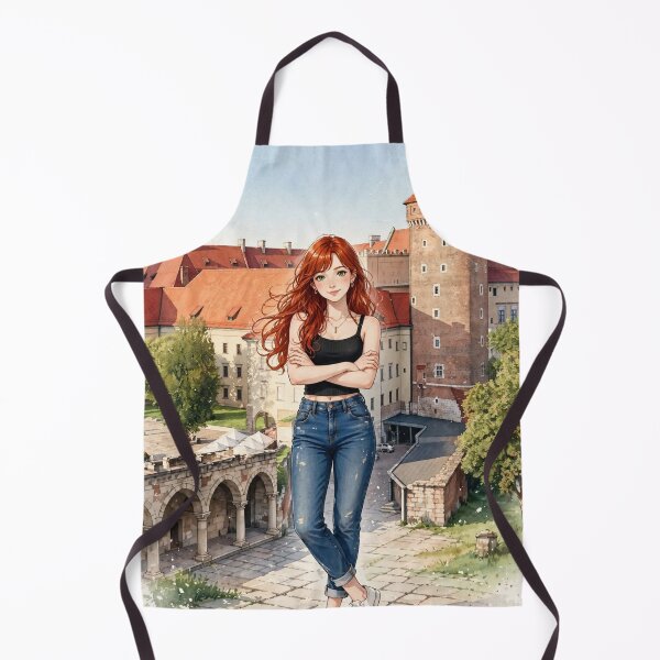 Item preview, Redhead in Krakow Poland - Wawel Castle designed and sold by DibujandoPorfa.