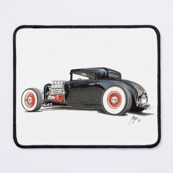 Item preview, 1932 Chevy Hot Rod Coupe - Classic American Muscle Hand-Drawn Art designed and sold by Jason Bylsma.