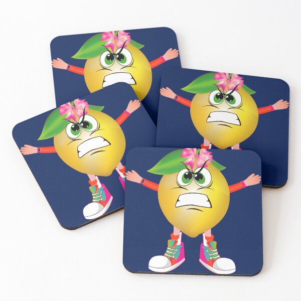 Item preview, Angry Lemon Animated Character Girl Version designed and sold by ExpressiveToon.