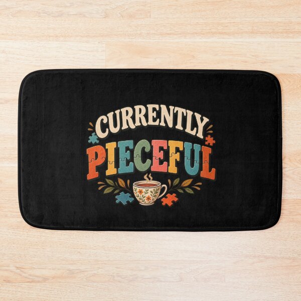 Item preview, Currently Pieceful – Funny Vintage Jigsaw Puzzle Design designed and sold by Scarlett-Goods.