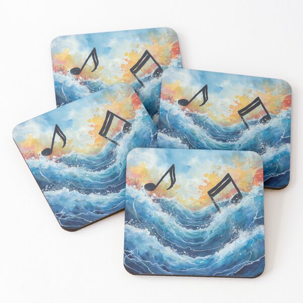 Item preview, Ocean Music Notes Comforter & Shower Curtain Set. designed and sold by fbtrisha.