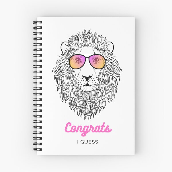 Item preview, Congrats I Guess Cool Lion designed and sold by MamishArt.