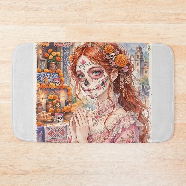 Item preview, Day of the Dead in Mexico | Redhead Catrina designed and sold by DibujandoPorfa.
