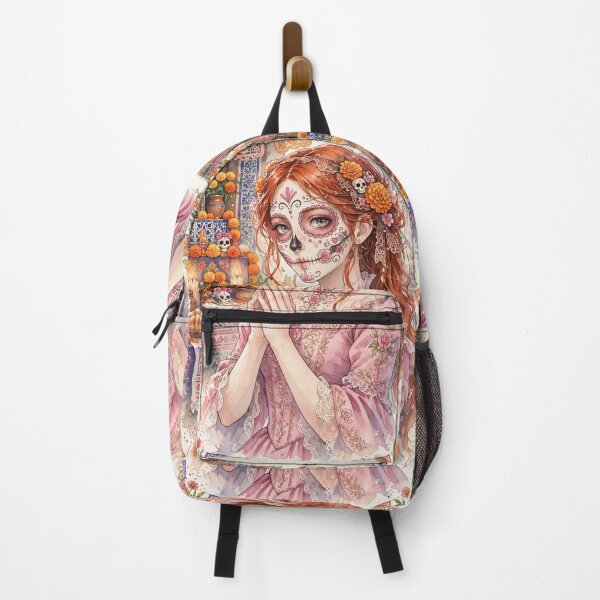 Item preview, Day of the Dead in Mexico | Redhead Catrina designed and sold by DibujandoPorfa.