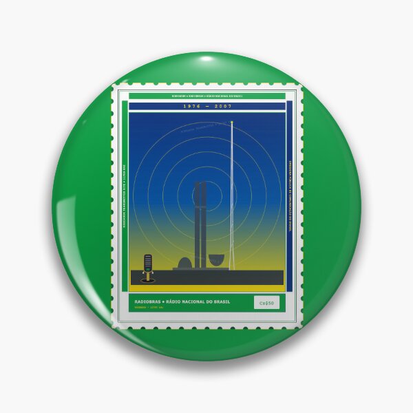 Item preview, Radiobras Radio Nacional do Brasil Rodeador 11780 kHz SWL Stamp 1976–2007 designed and sold by TribeGlyph.