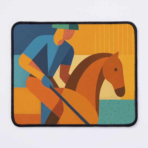 Item preview, Polo player on a horse - a Geometric illustration. designed and sold by GalleryKauffeld.