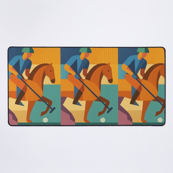 Item preview, Polo player on a horse - a Geometric illustration. designed and sold by GalleryKauffeld.