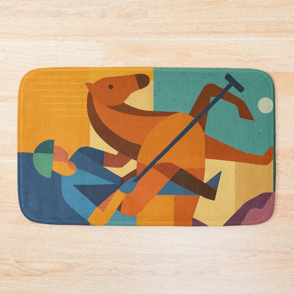Item preview, Polo player on a horse - a Geometric illustration. designed and sold by GalleryKauffeld.