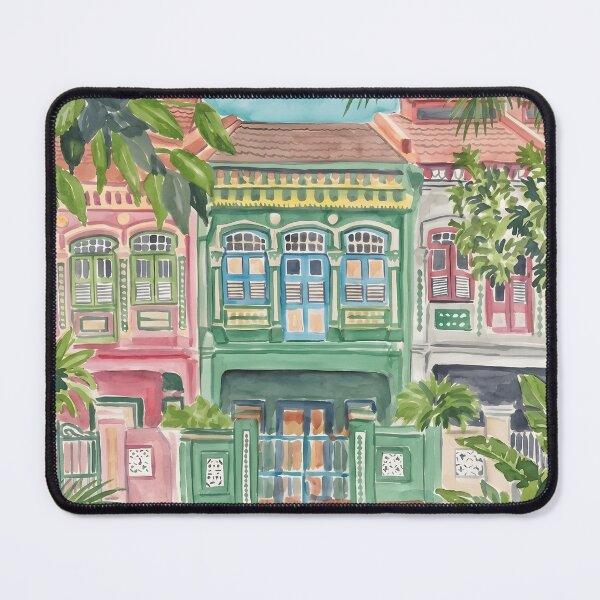 Item preview, Peranakan Shophouses Singapore – Vintage Travel designed and sold by POSTERIOCREW.